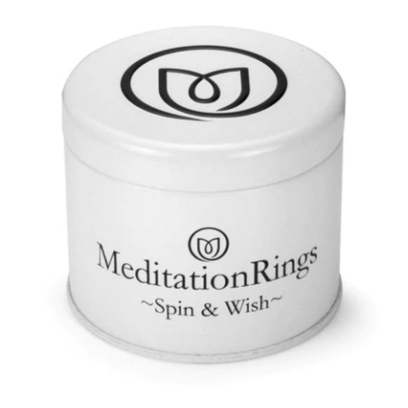 Gorgeous Sterling Silver Meditation Ring featuring four Silver spinning bands - Picture 2 of 4